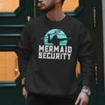 Mermaid Security Shirt Boys Swimmer Dad Merdad Trident Men Sweatshirt