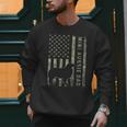 Mini Aussie Dad Australian Shepherd Dog Camo USA Flag Men Sweatshirt