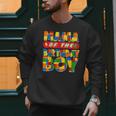 Mom And Dad Mama Birthday Boy Building Bricks Family Party Men Sweatshirt