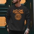 NBA New York Knicks Father's Day Just A Dad Who Loves Men Sweatshirt
