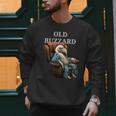 Old Buzzard Bird Old Man Grandpa Recliner Dads Joke Men Sweatshirt