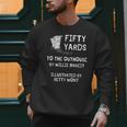Outhouse Dad Guy Pun Humor Redneck Potty Joke Gag Men Sweatshirt