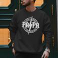 Papa Like A Grandpa Fathers Day Rocker Dad Rock Music Men Men Sweatshirt