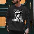 Pitbull Dad Men Pitbull Lover For Dog Dad American Flag Men Sweatshirt