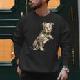 Pitbull I Love Dad Pit Bull Terrier Pettie Dog Owner Father Men Sweatshirt