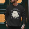 Pomeranian Anatomy Cute Pet Pom Mom Dog Dad For Men Women Girls Kids Men Sweatshirt
