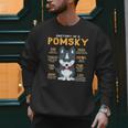 Pomsky Anatomy Dog Mom Dad Men Sweatshirt