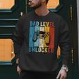 Pregnancy Announcement Dad Level Unlocked New Daddy Father Men Sweatshirt