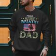 Proud Army Dad-Army Infantry Dad Camouflage Graphics Army Men Sweatshirt