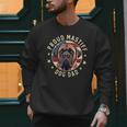 Proud Mastiff Dad American Flag Patriotic Mastiff Dad Men Sweatshirt