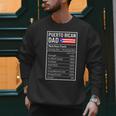 Puerto Rican Dad Nutrition Facts Pride Father's Day Men Sweatshirt