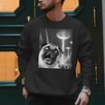 Pug Alien UFO Taking a Selfie Dog Mom Dad Men Sweatshirt