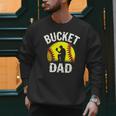 Retro Daddy Bucket Dad Softball Girl Men Sweatshirt Retro Daddy Bucket Dad Softball Girl Men Sweatshirt