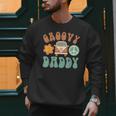 Retro Groovy Daddy Matching Family Birthday Party Men Sweatshirt