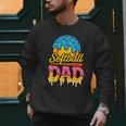 Retro Ice Cream Drip Softball Dad Game Day Dad Father's Day Men Sweatshirt Retro Ice Cream Drip Softball Dad Game Day Dad Father's Day Men Sweatshirt