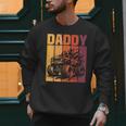 Retro Monster Truck Daddy Matching Family Birthday Party Men Sweatshirt