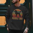 Retro Poodle Dad Dog Owner Pet Poodle Father Men Sweatshirt