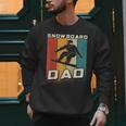 Retro Snowboard Dad Snowboarding Father Snowboarder Dad Men Sweatshirt