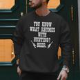 What Rhymes With Hunting Deer Hunter Dad Grandpa Men Men Sweatshirt