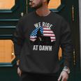 We Ride At Dawn Lawnmower Lawn Mowing Dad Vintage Men Men Sweatshirt