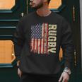 Rugby Blood Sweat Bruises Rugby Player Coach Dad Mom Men Sweatshirt