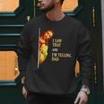 I Saw That I'm Telling Dad Religious Christian Jesus Men Sweatshirt