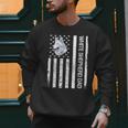 Shepherd Dad USA Flag White German Shepherd Men Sweatshirt
