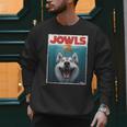 Siberian Husky Jowls Sled Dog Mom Top Alaskan Dog Dad Men Sweatshirt