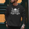 Skeleton Truck Driver Big Trucking Trucker Dad Men Sweatshirt