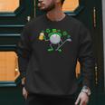 St Patricks Day Golf Golfing Irish Golfer Beer Humor Men Dad Men Sweatshirt