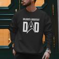 Star Trek Father's Day Galaxy's Greatest Dad Badge Men Sweatshirt