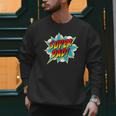 Super Dad Comic Book Superhero Father's Day Men Sweatshirt