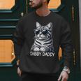Tabby Daddy Cat Dad Graphic Grey Tabby Cat Lover Men Sweatshirt