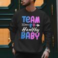 Team Healthy Baby Gender Reveal Pregnancy Mom Dad Men Sweatshirt
