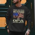 I Have Two Titles Veteran And Opa Dad Papa Grandpa Men Sweatshirt