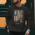 USA American Flag Archery Dad Men Sweatshirt