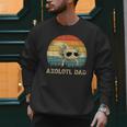Vintage Axolotl Dad Axolotl Lovers Daddy Father's Day Men Sweatshirt
