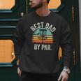 Vintage Disc Golf Dad Best Dad By Par Disk Golf Men Sweatshirt