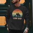 Vintage Lion Dad Father Grandpa Father's Day Men Sweatshirt