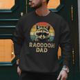 Vintage Raccoon Dad Raccoon Lovers Daddy Father's Day Men Sweatshirt