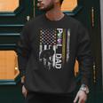 Vintage USA Flag Billiards Player Proud Pool Dad Men Sweatshirt
