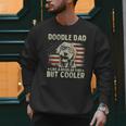 Vintage USA Flag Goldendoodle Doodle Dad Fathers Day Men Men Sweatshirt