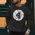 Volleyball Player 4 Volleyball Mom Dad Jersey Number 4 Men Sweatshirt