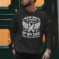 I Wear In Memory Of My Dad Lung Cancer Awareness Men Sweatshirt