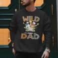 Wild Dad 1St Birthday Safari Jungle Animal Truck Men Sweatshirt