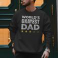 Worlds Okayest Dad Vintage Style Men Sweatshirt Worlds Okayest Dad Vintage Style Men Sweatshirt