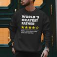 Worlds Okayest Father Dad Joke Review For Fathers Day Men Sweatshirt
