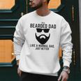 Bearded Dad Beard Humor Superhero Men Sweatshirt