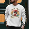 Chicken-Shirt Rooster Daddy Vintage Farmer Dad Father Men Sweatshirt