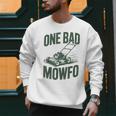 Dad Lawn Mowing One Bad Mowfo Mower Dad Gardening Men Sweatshirt